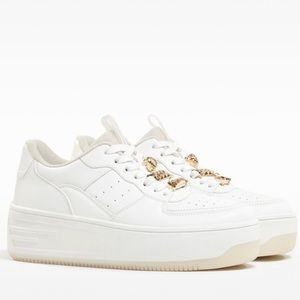 Bershka Bejeweled Platform Sneakers
